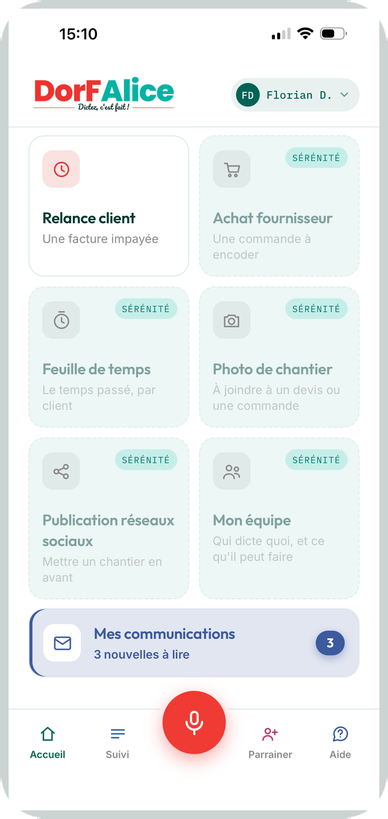 L'application DorFAlice, formule Sérénité